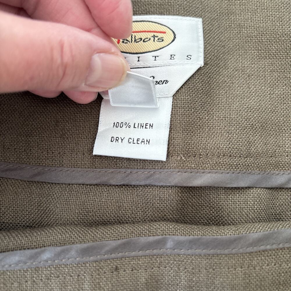 100% Irish Linen Talbots Skirt Coastal Chic Professional Old Money Office | 14 - Picture 7 of 10
